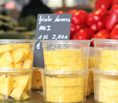 Ananas To Go in Scheiben oder Stücken